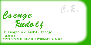 csenge rudolf business card